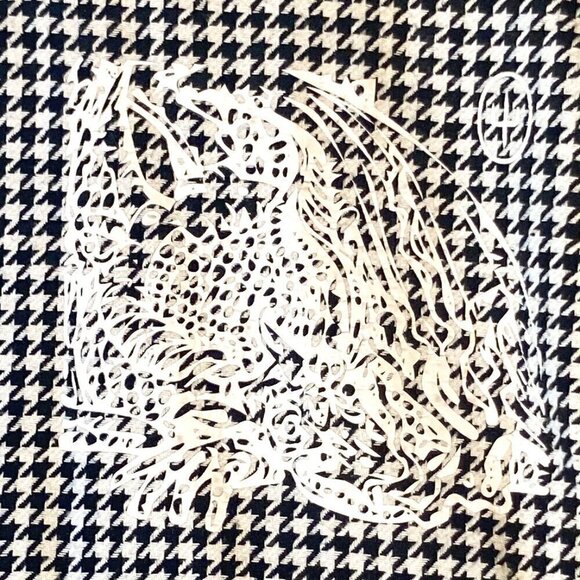 Shein SZ8/10 Houndstooth longline button front shirt or shacket essential office - Picture 9 of 12